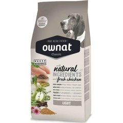 Ownat Classic Dog Adult Light - Сухой корм для малоактивных собак с куриным мясом 20 кг