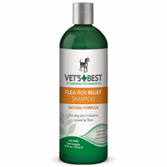 VET`S BEST Flea Itch Relief Shampoo Успокаивающий шампунь для собак от укусов блох 470 мл