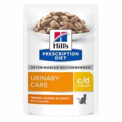Hill's Prescription Diet Urinary Care c/d Multicare Chicken Пауч для котів із захворюваннями нижніх відділів сечовивідних шляхів з куркою 6 шт 85 г