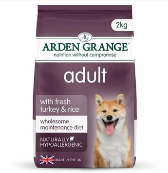 Arden Grange Adult Dog Fresh Turkey & Rice - Арден Гранж сухий корм для дорослих собак з індичкою та рисом 2 кг