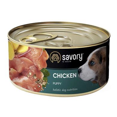 Savory Puppy Chicken - Сейвори консервы для щенков с курицей 200 г