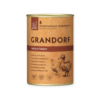 Grandorf Duck & Turkey Adult корм для дорослих собак, з качкою та індичкою - 400 г