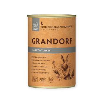 Grandorf Rabbit & Turkey Adult корм для взрослых собак, с кроликом и индейкой - 400 г