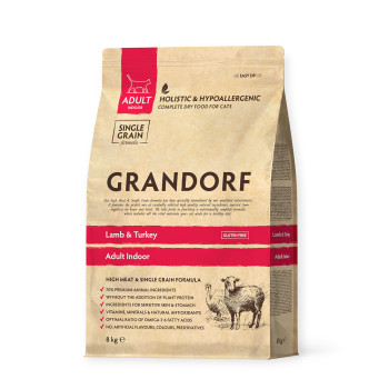 Grandorf Lamb & Turkey Adult корм для взрослых кошек, с ягненком и индейкой - 8 кг