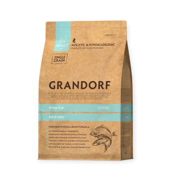 Grandorf White Fish Adult Mini корм для собак малых пород, с белой рыбой - 3 кг
