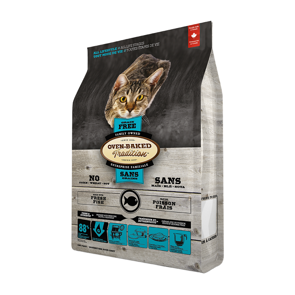 Oven-Baked Tradition Cat Adult Fish Grain-Free корм для котів, з рибою - 4,54 кг