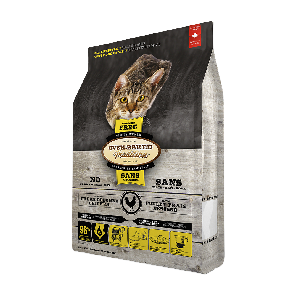 Oven-Baked Tradition Cat Adult Chicken Grain Free корм для котів, з куркою - 1,13 кг