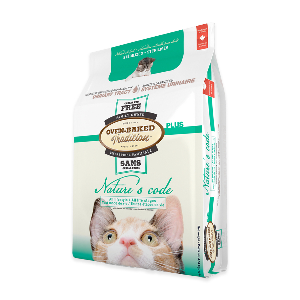 Oven-Baked Tradition Nature's Code корм для стерилізованих котів, з куркою - 4,54 кг