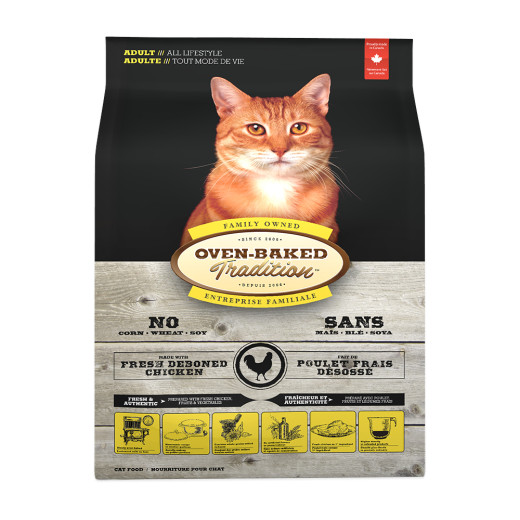Oven-Baked Tradition Cat Adult Chicken корм для дорослих котів, з куркою - 4,54 кг