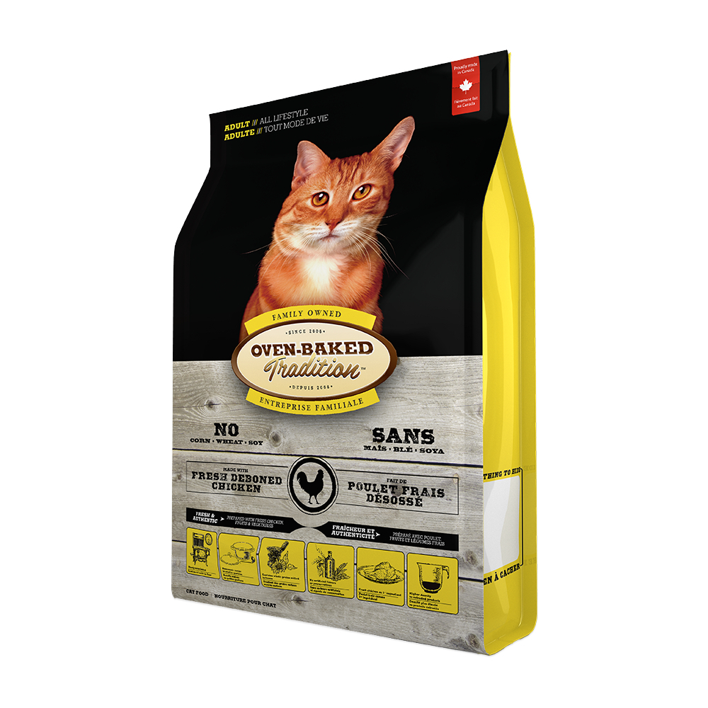Oven-Baked Tradition Cat Adult Chicken корм для дорослих котів, з куркою - 4,54 кг