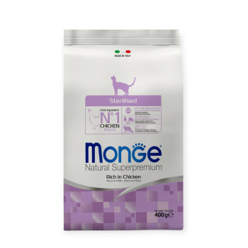 Monge Cat Sterilised корм для стерилізованих котів, з куркою - 400 г