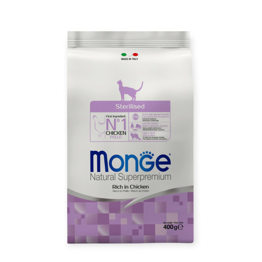 Monge Cat Sterilised корм для стерилізованих котів, з куркою - 400 г