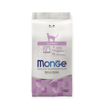 Monge Cat Sterilised корм для стерилізованих котів, з куркою - 1,5 кг