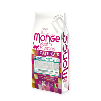 Monge Cat Adult Hairball корм для вывода шерсти у кошек, с курицей - 10 кг