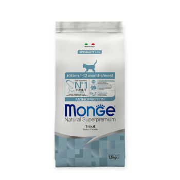 Monge Cat Kitten корм для кошенят, з фореллю - 1,5 кг