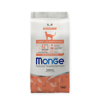 Monge Cat Adult Salmon корм для котів, з лососем - 1,5 кг