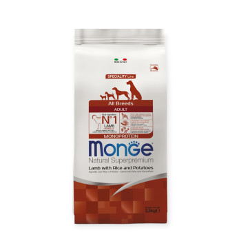 Monge Dog Adult Lamb корм для собак, з ягням - 2,5 кг