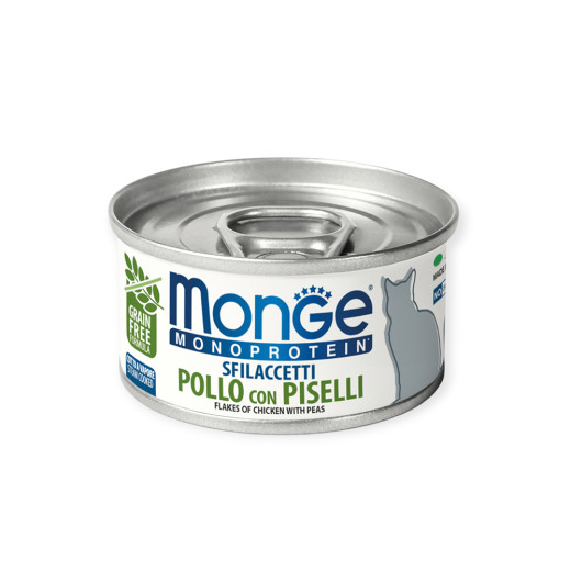 Monge Cat Monoprotein Solo Con Piselli вологий корм для котів, з куркою горошком - 80 г