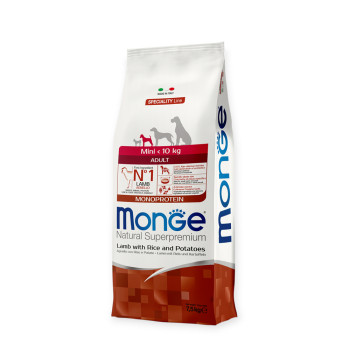 Monge Dog Mini Adult Salmon корм для собак мініатюрних порід, з лососем - 7,5 кг