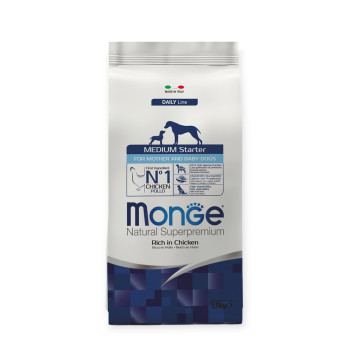 Monge Dog Medium Starter Chicken корм для цуценят, з куркою - 1,5 кг