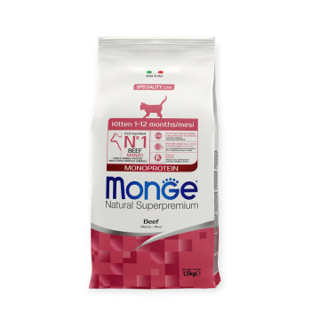 Monge Kitten Beef корм для котят, с говядиной - 1,5 кг
