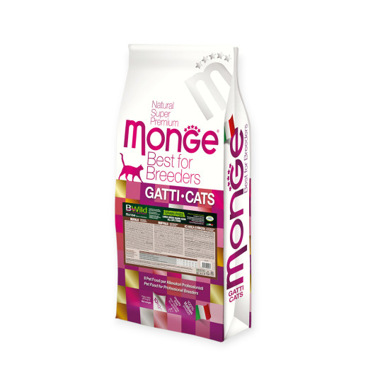 Monge Cat Bwild Grain Free корм для котів великих порід, з буйволом - 10 кг