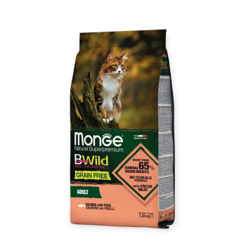 Monge Cat Be Wild Grain Free корм для котів, з лососем - 1,5 кг