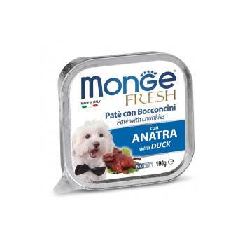 Monge Dog Fresh влажный корм для собак, с уткой - 100 г