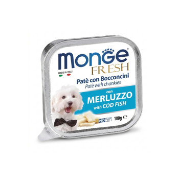 Monge Dog Fresh вологий корм для собак, з тріскою - 100 г