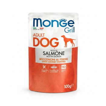 Monge Dog Grill влажный корм для собак, с лососем - 100 г