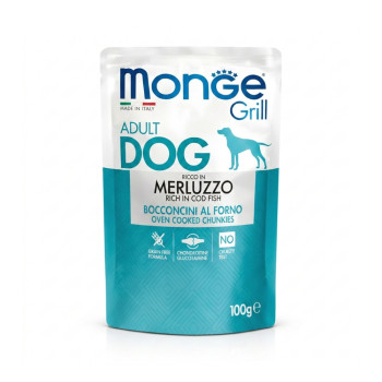 Monge Dog Grill влажный корм для собак, с щепкой - 100 г