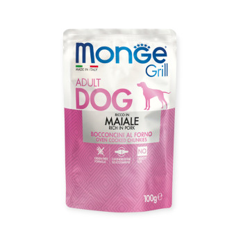 Monge Dog Grill влажный корм для собак, со свининой - 100 г