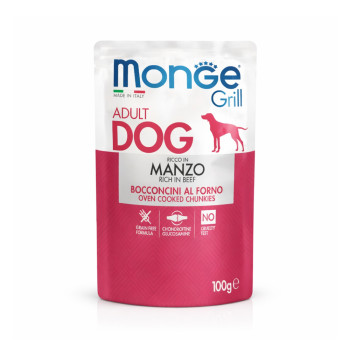 Monge Dog Grill влажный корм для собак, с говядиной - 100 г