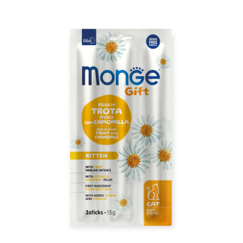 Monge Gift Kitten лакомство для котят, из фореля и ромашкой - 15 г