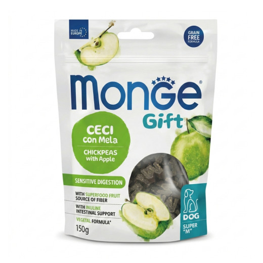 Monge Gift Dog Sensitive Digestion ласощі для собак, з нутом та яблуком - 150 г