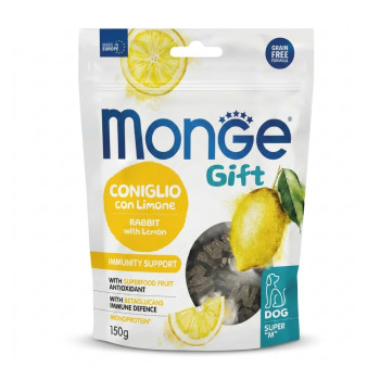 Monge Gift Dog Immunity Support ласощі для собак, з кроликом та лимоном - 150 г