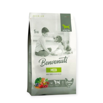 Benvenuti Dog Medi корм для взрослых собак средних пород - 5 кг