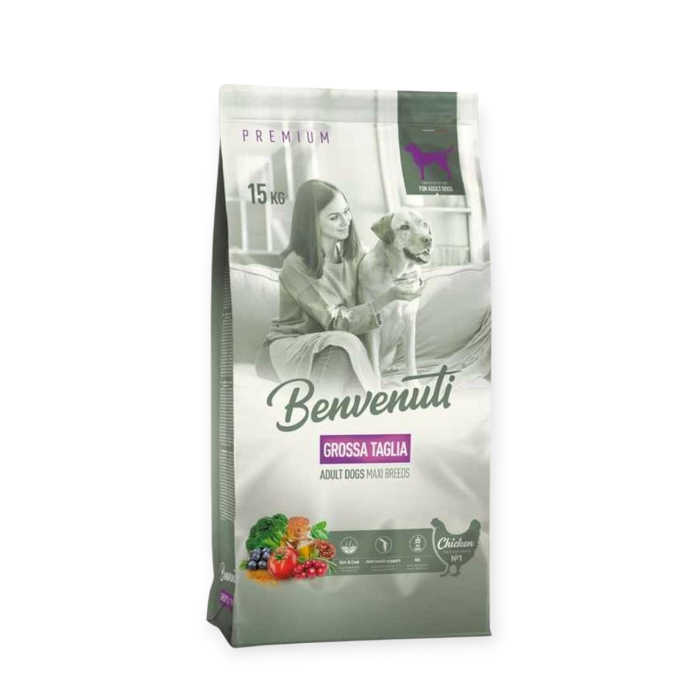 Benvenuti Dog Grossa Taglia корм для взрослых собак больших пород - 15 кг