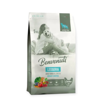 Benvenuti Dog Leggera корм для контроля веса собак - 5 кг