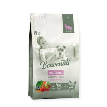 Benvenuti Dog Ipoallergenci гипоаллергенный корм для собак - 15 кг