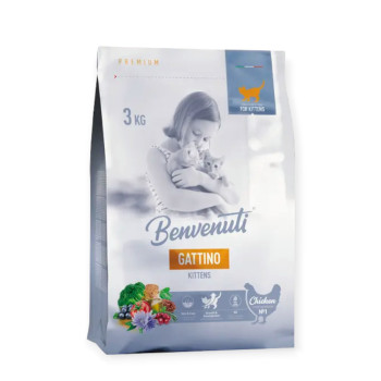 Benvenuti Cat Gattino корм для кошенят, з куркою - 3 кг