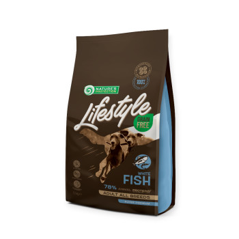 Nature's Protection Lifestyle Grain Free White Fish Adult All, з білою рибою - 1,5 кг