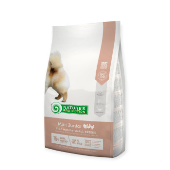 Nature's Protection Mini Junior Small Breeds корм для цуценят, з м'ясом птиці - 2 кг