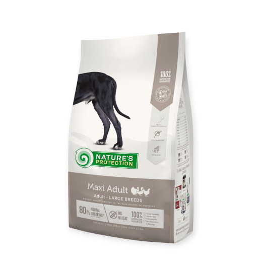 Nature's ProtectionMaxi Adult Large Breeds корм для собак крупных пород, с птицей - 4 кг