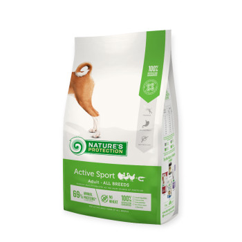 Nature's Protection Active Sport Adult All Breeds корм для активных собак, с мясом птицы - 4 кг