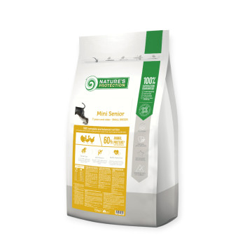 Nature's Protection Mini Senior Small Breeds корм для літніх собак, з м'ясом птиці - 7,5 кг