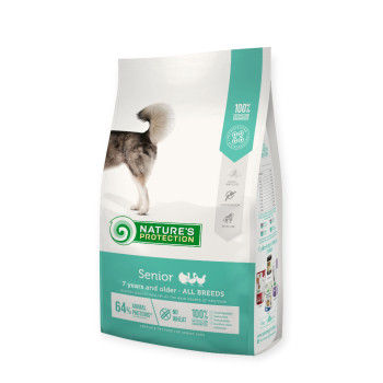 Nature's Protection Senior All Breeds корм для літніх собак, з м'ясом птиці - 4 кг