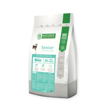 Nature's Protection Senior All Breeds корм для пожилых собак, с мясом птицы - 12 кг