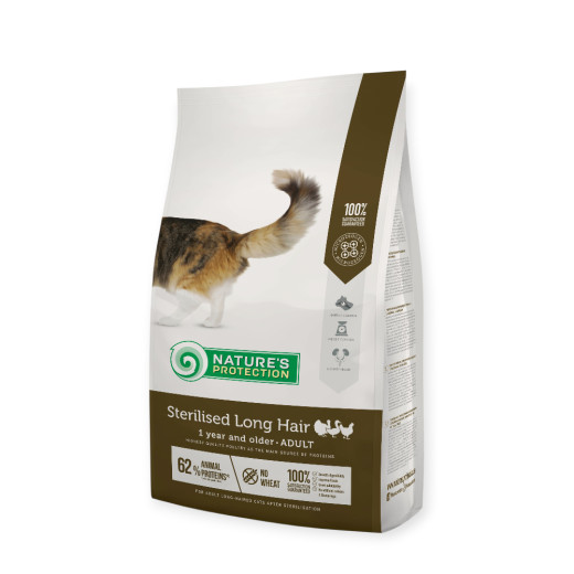 Nature's Protection Sterilised Long Hair Adult корм для стерилізованих котів - 2 кг