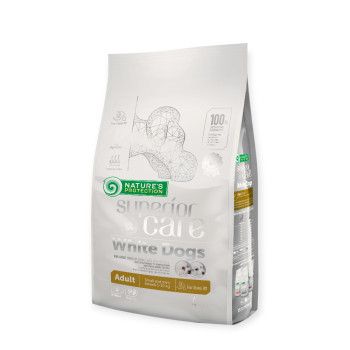 Nature's Protection Superior Care White Dogs Adult Small & Mini, с ягненком - 4 кг